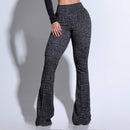 Calça Modeladora Flare – Cós Alto Mescla