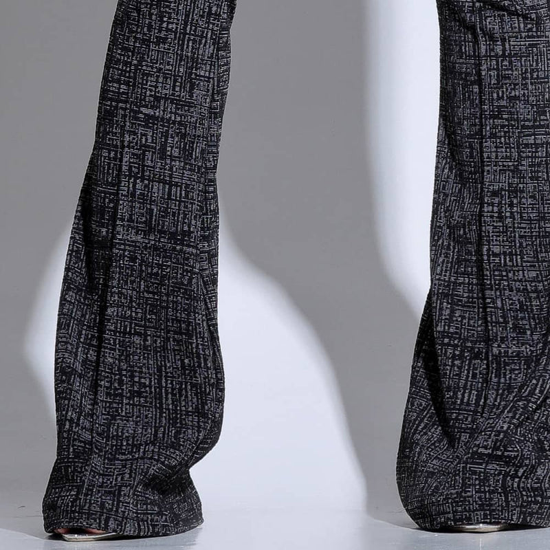 Calça Modeladora Flare – Cós Alto Mescla